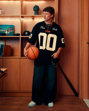 Football Jersey Shirt oversized NYC Black