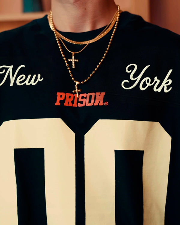 Football Jersey Shirt oversized NYC Black