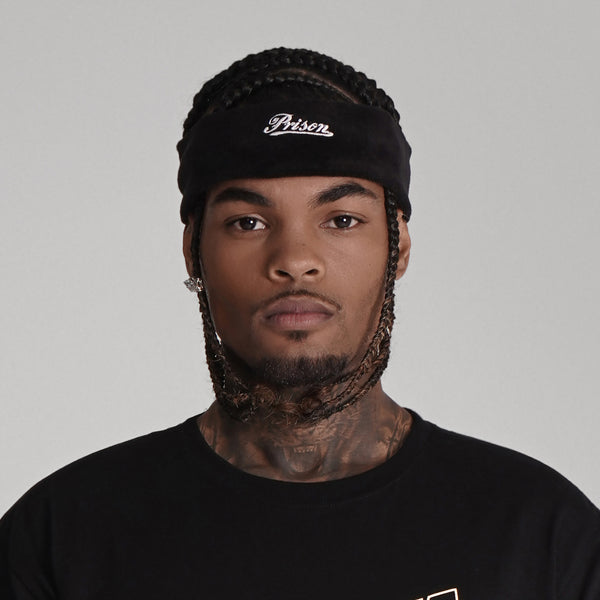 Oversized Graphic T Shirt Prison Globe Logo  Black