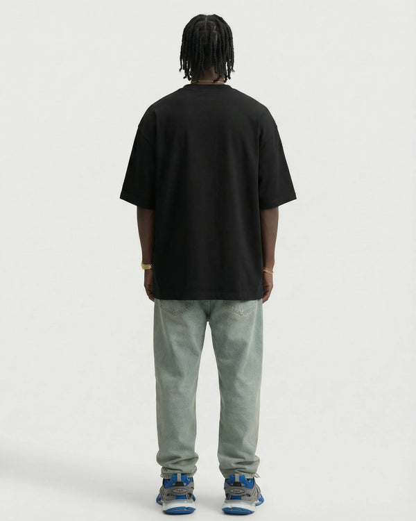 Heavyweight Oversized T Shirt NY Black