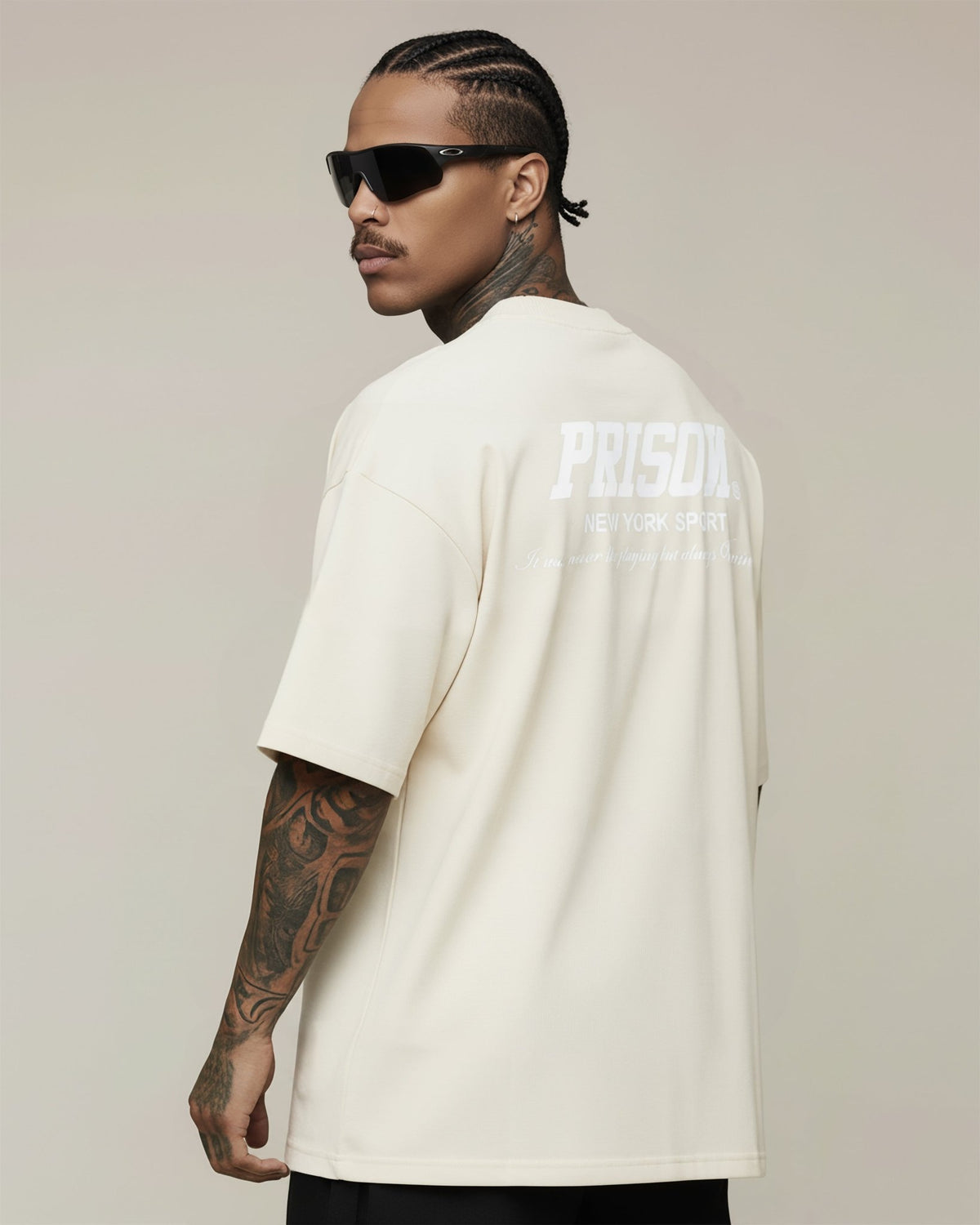 Essential Tee NY Back Print Off White