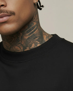 Box essentials black oversized t-shirt