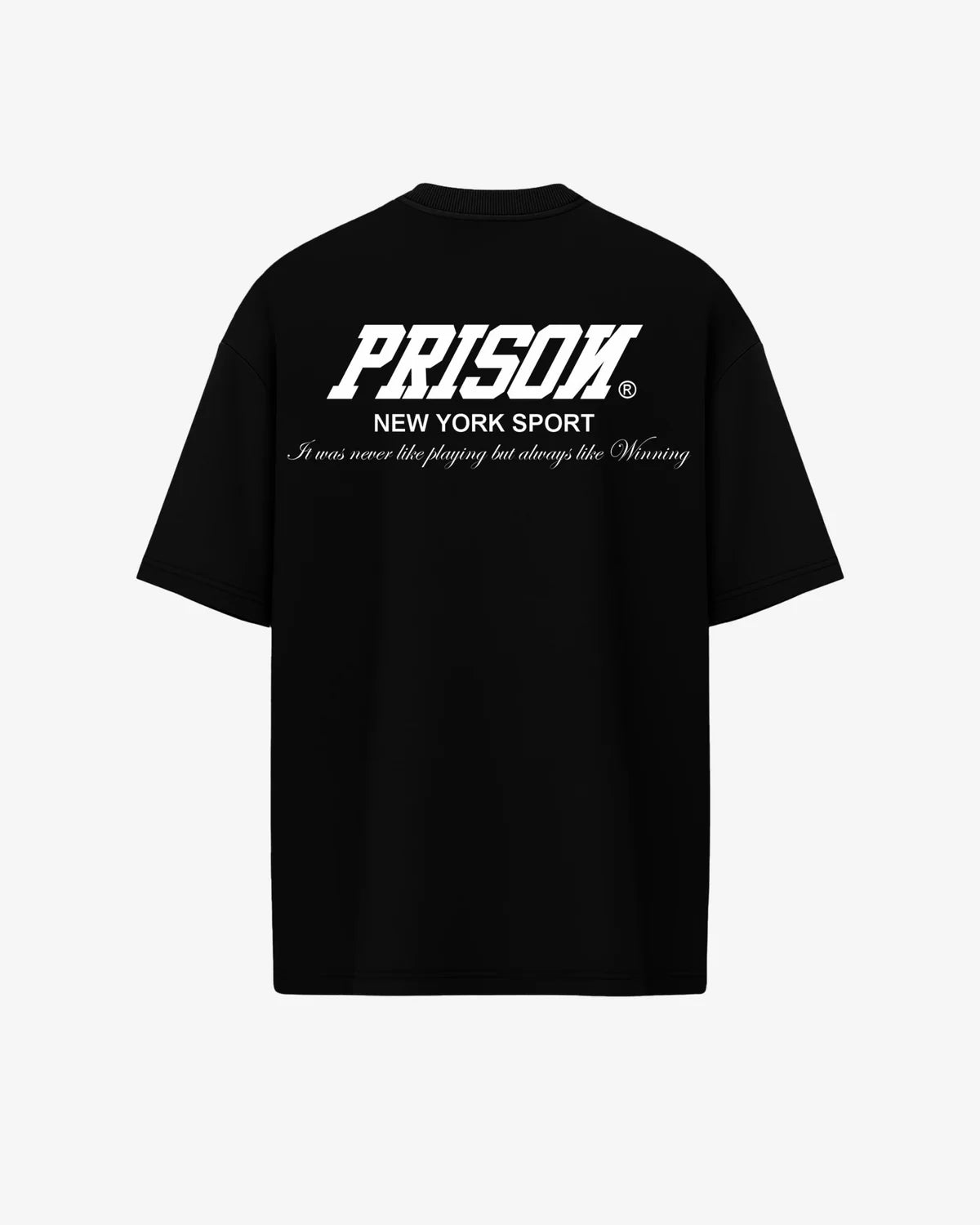 Box essentials black oversized t-shirt