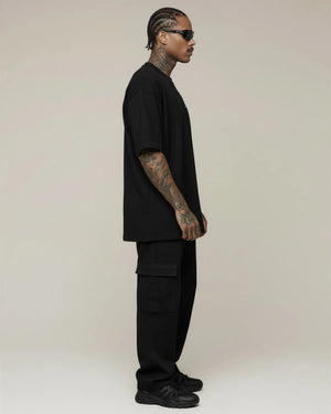 Box essentials black oversized t-shirt