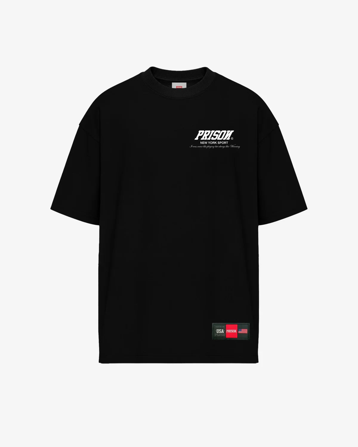 Box essentials black oversized t-shirt