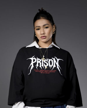Black boxy core oversized t-shirt