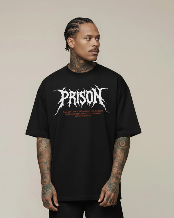 Black boxy core oversized t-shirt