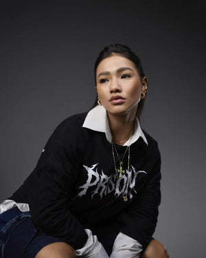 Black boxy core oversized t-shirt