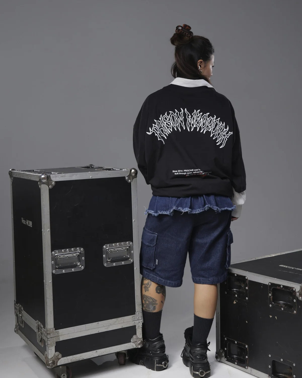 Black boxy core oversized t-shirt