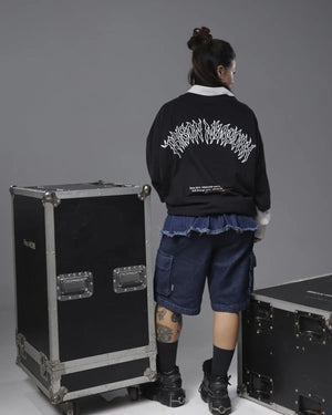 Black boxy core oversized t-shirt