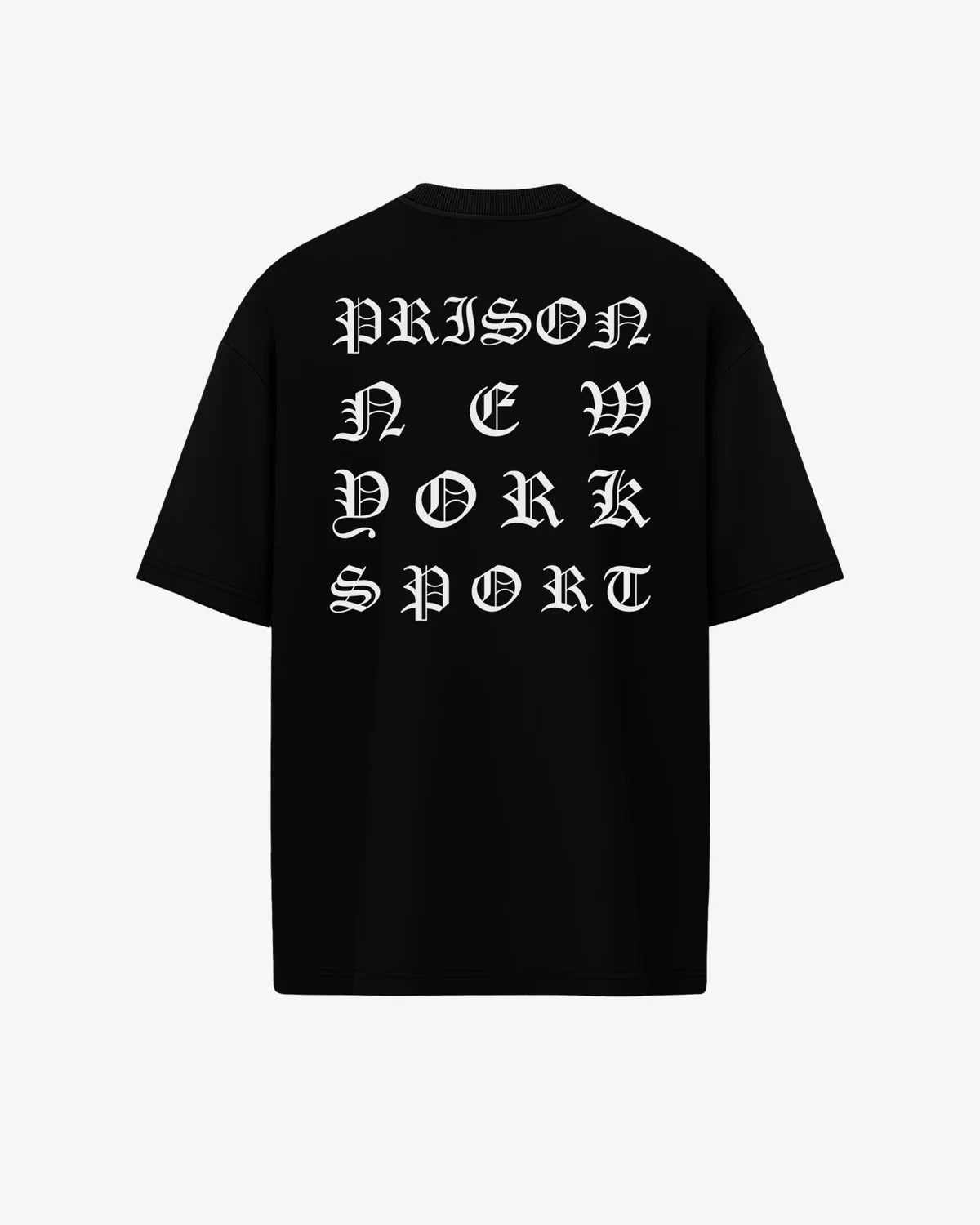 Black gothic metal oversized t-shirt