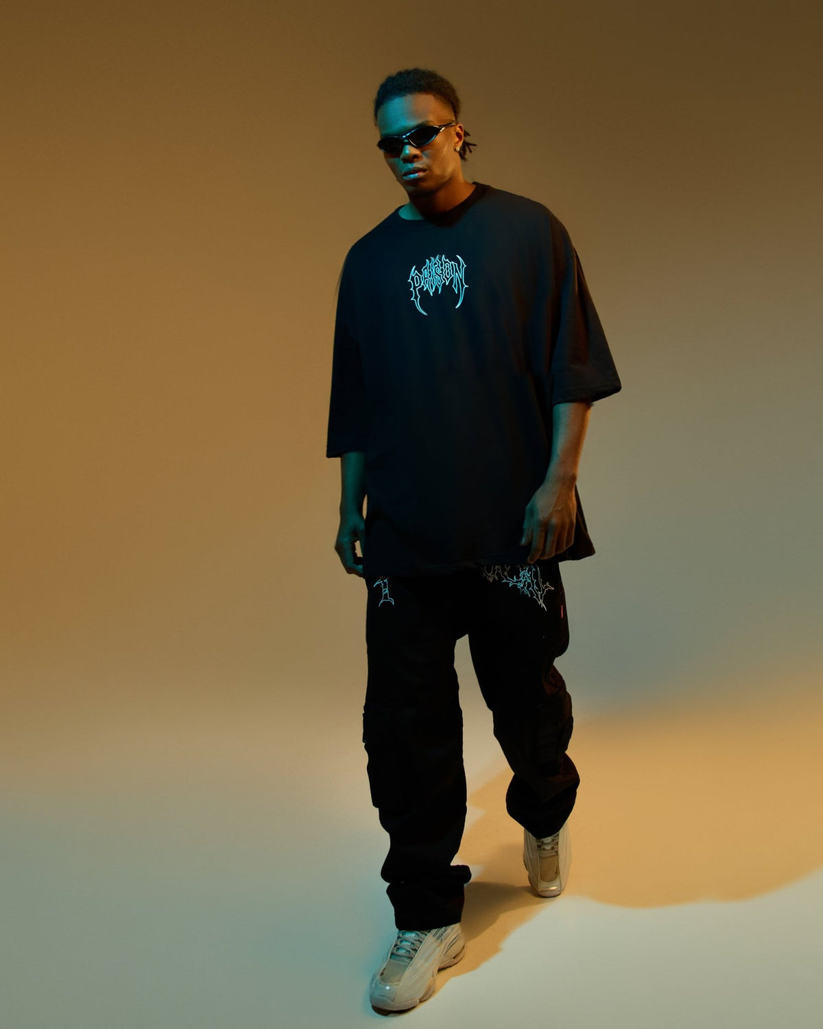 Iron oversized tee Black