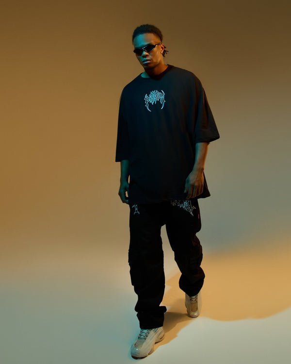 Iron oversized tee Black
