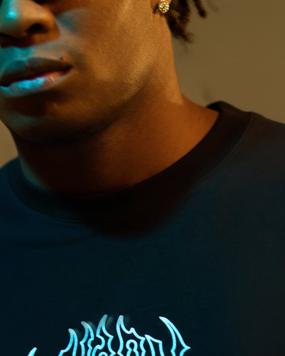 Iron oversized tee Black