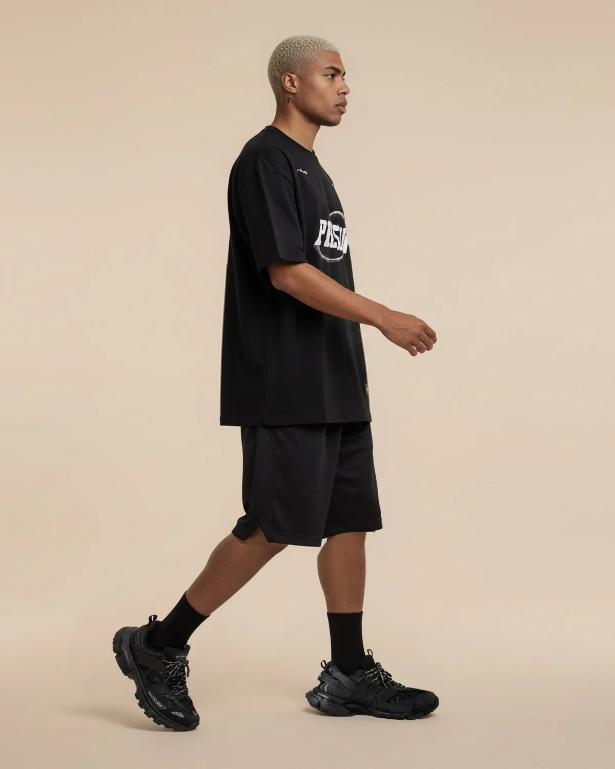 Oversized black NYC obit t-shirt