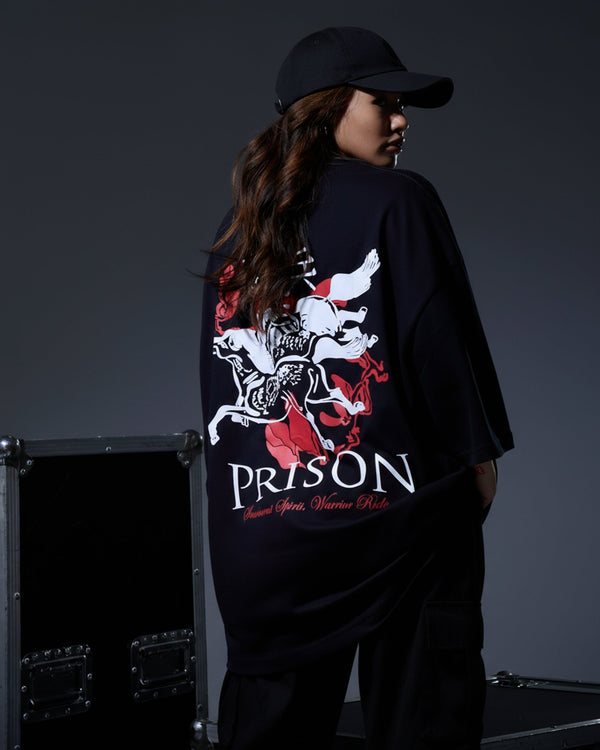 Japanese Tee Shirt | Samurai Rider Black