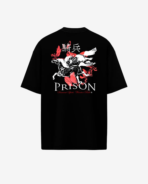 Japanese Tee Shirt | Samurai Rider Black