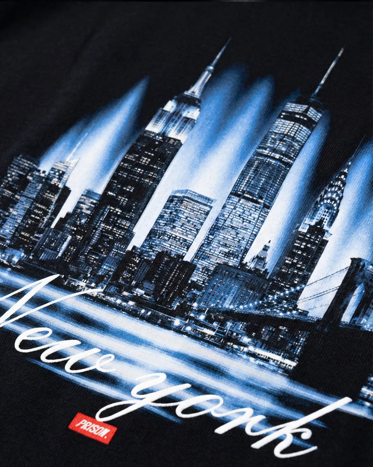 Oversized T Shirt New York Skyline Black