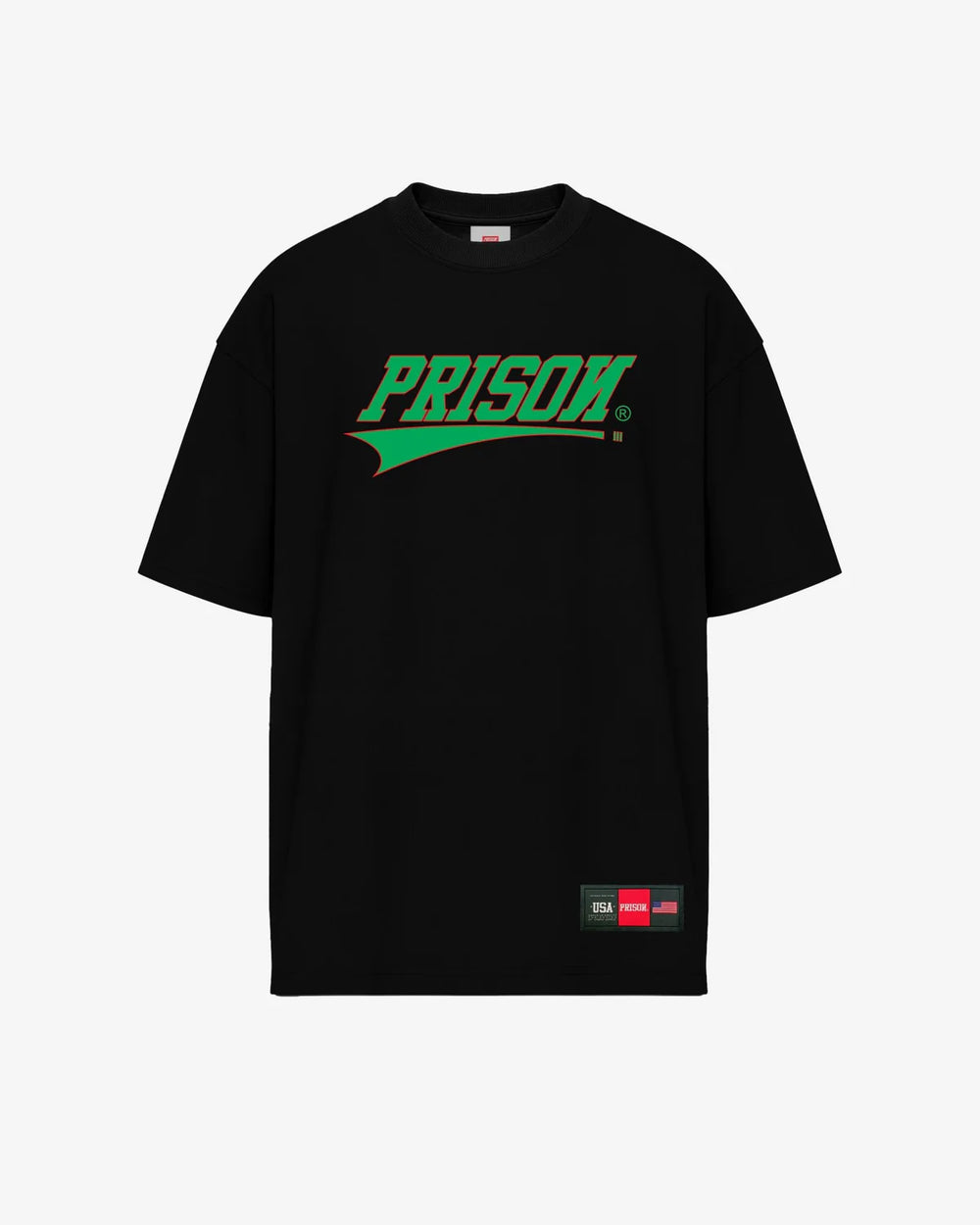 Black streetwear box logo t-shirt