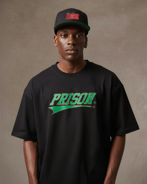 Black streetwear box logo t-shirt