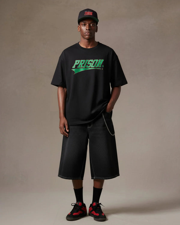 Black streetwear box logo t-shirt