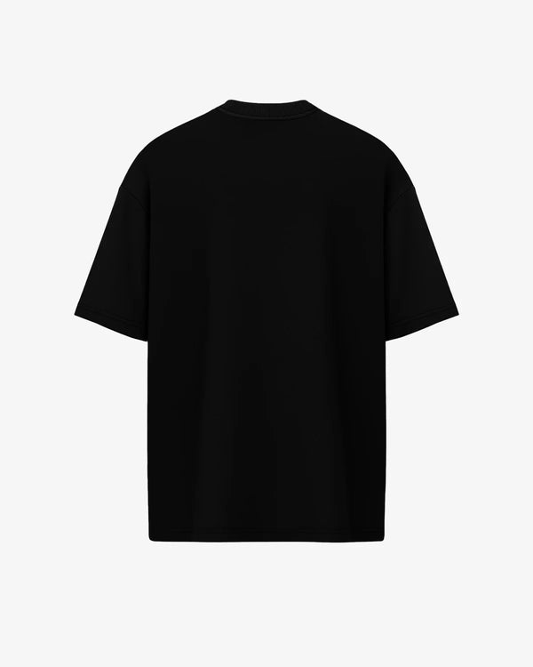 Black streetwear box logo t-shirt