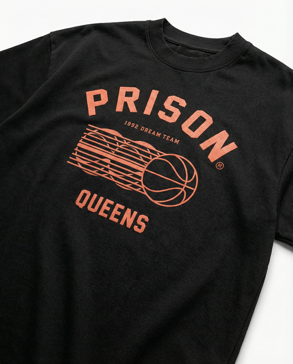 Oversized T Shirt Queens Baseball Black