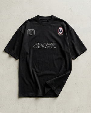 Oversized T Shirt Football 00 Black