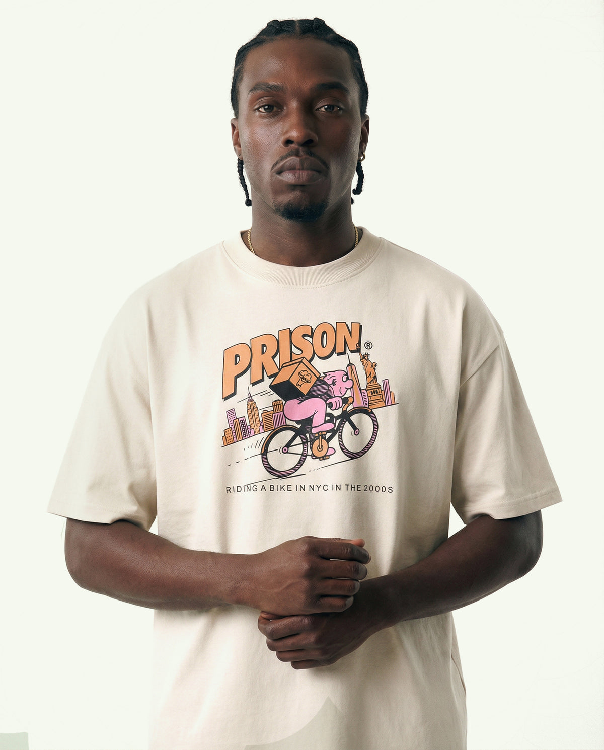 Oversized Graphic Tee NYC Bike