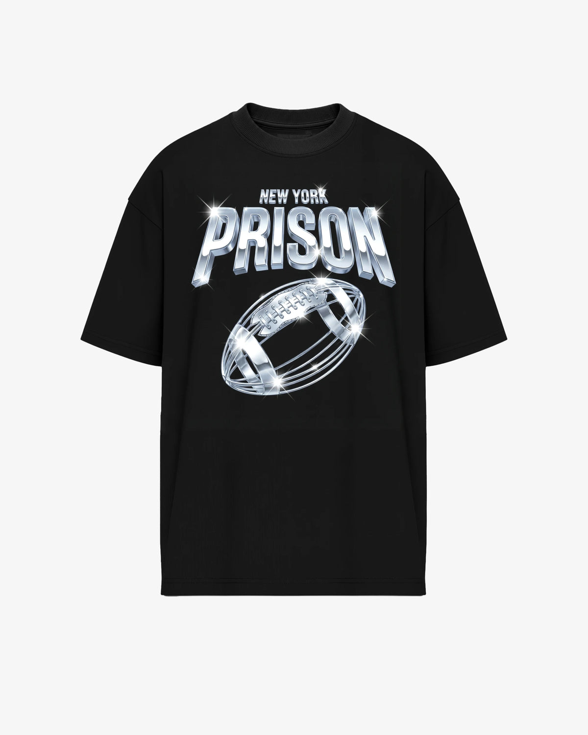 Oversized tshirt New York Football Black