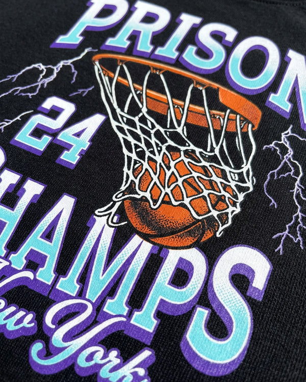24 Champs Basketball Graphic Tshirt Black