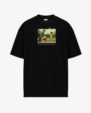 Prison Baseball Tee Vintage Graphic Black