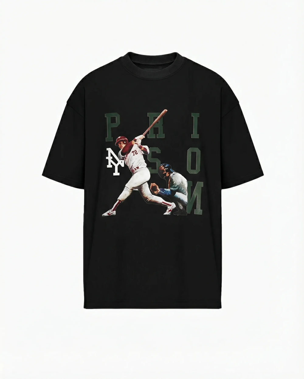 Prison Swing Time Baseball Tee Black