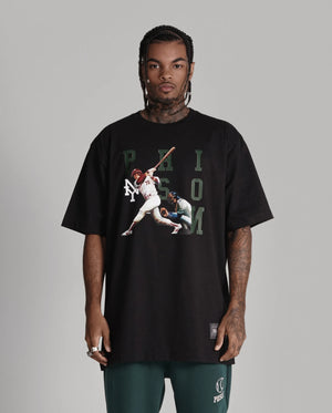 Prison Swing Time Baseball Tee Black