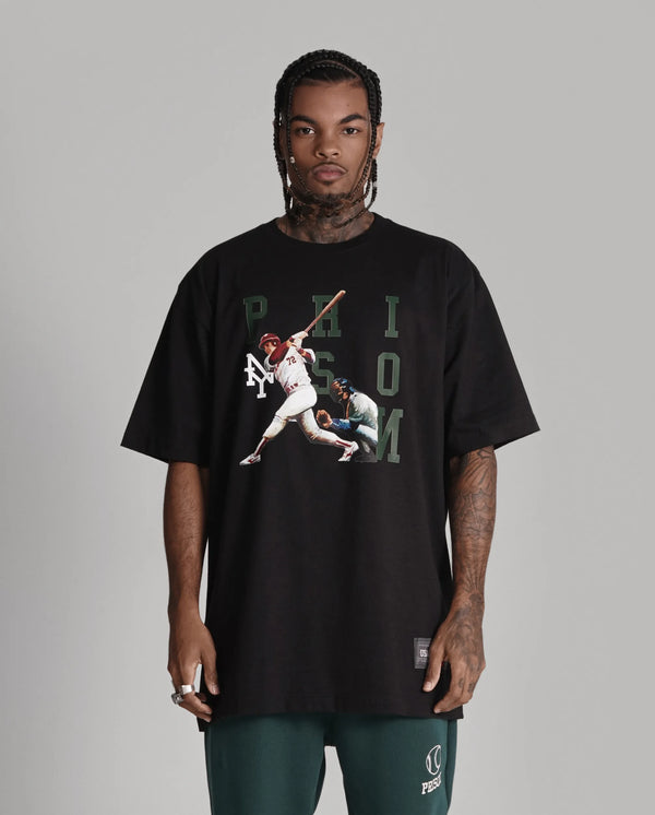 Prison Swing Time Baseball Tee Black