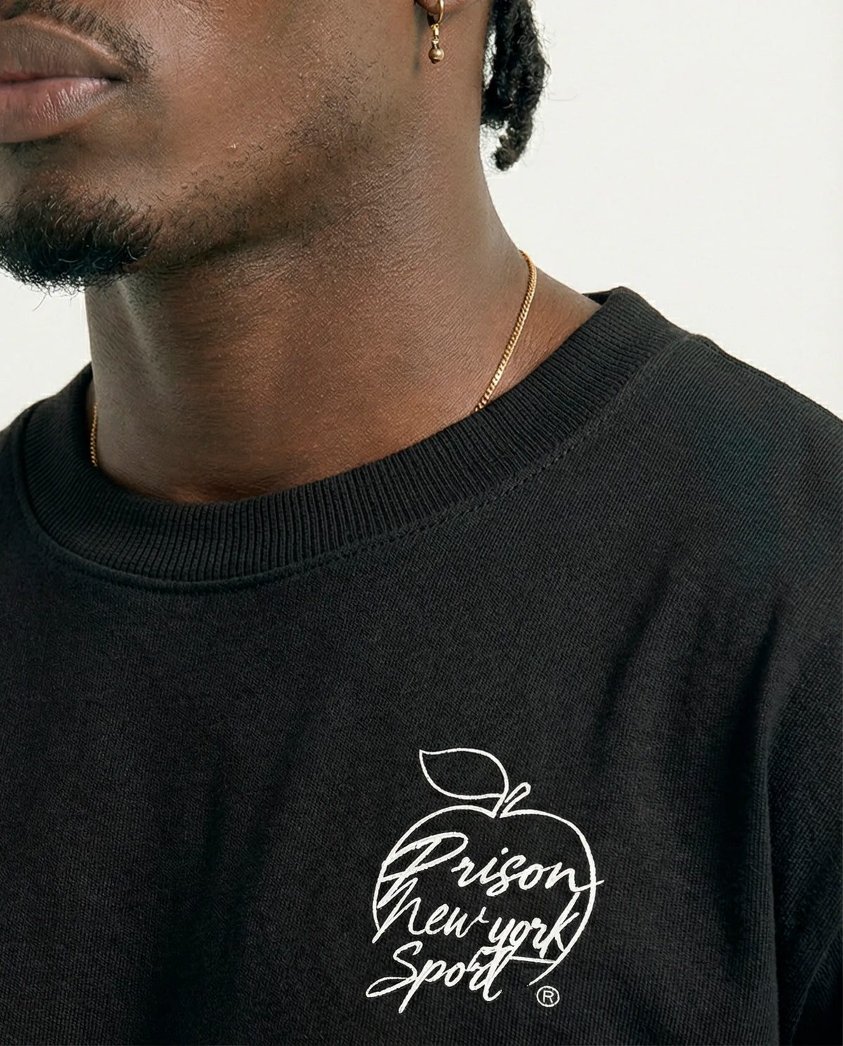 Oversized Graphic T Shirt Statue of Liberty Black