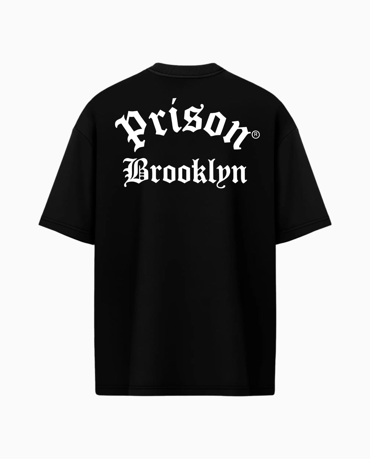 Oversized T Shirt Prison Brooklyn Black.