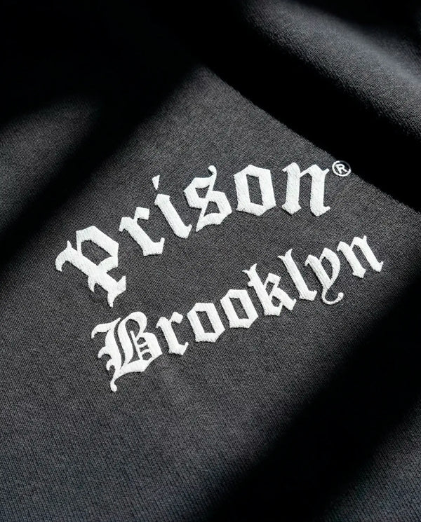 Oversized T Shirt Prison Brooklyn Black.