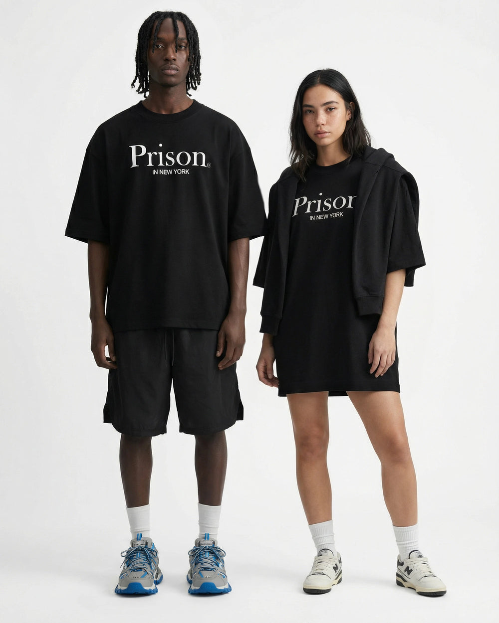 Oversized T Shirt Prison in New York Black