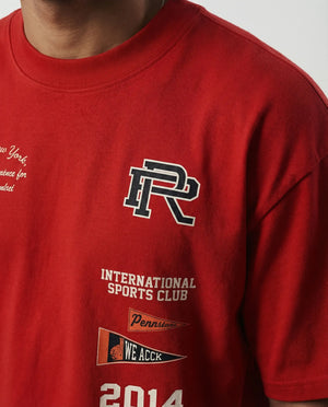 Oversized T Shirt International Sports Club Red