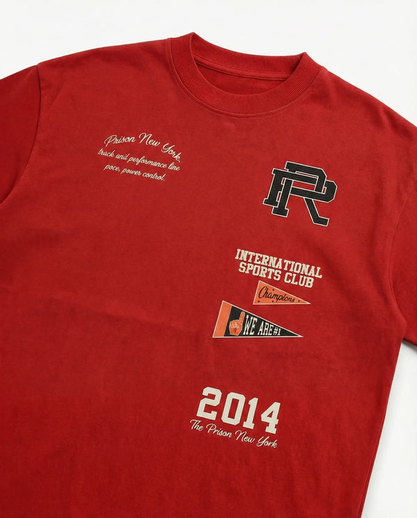 Oversized T Shirt International Sports Club Red