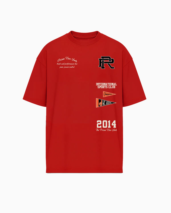 Oversized T Shirt International Sports Club Red