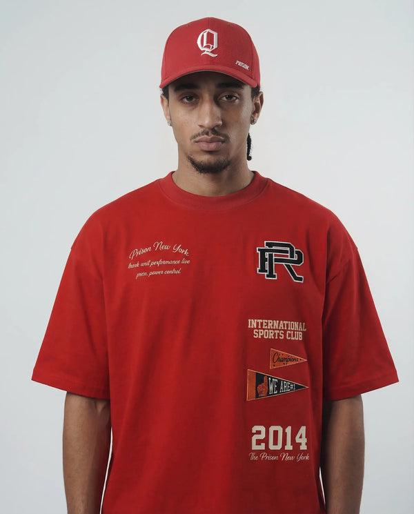 Oversized T Shirt International Sports Club Red