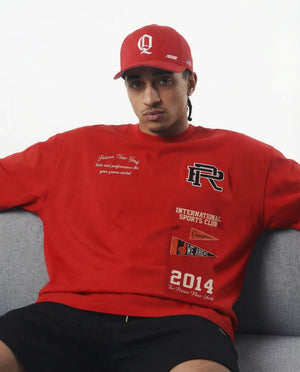 Oversized T Shirt International Sports Club Red