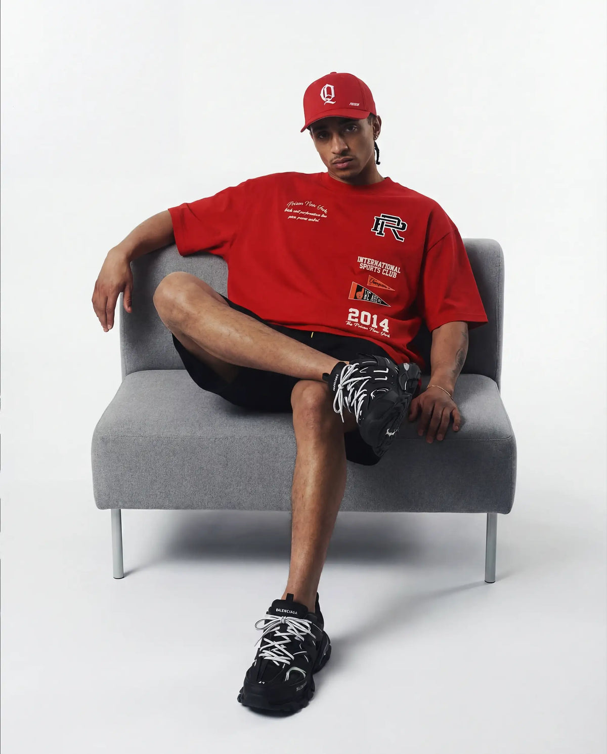 Oversized T Shirt International Sports Club Red