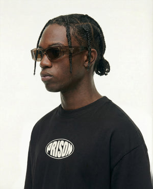 Prison Oval Mark Tee Black