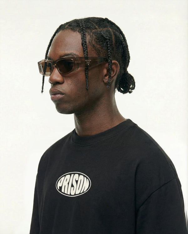Prison Oval Mark Tee Black