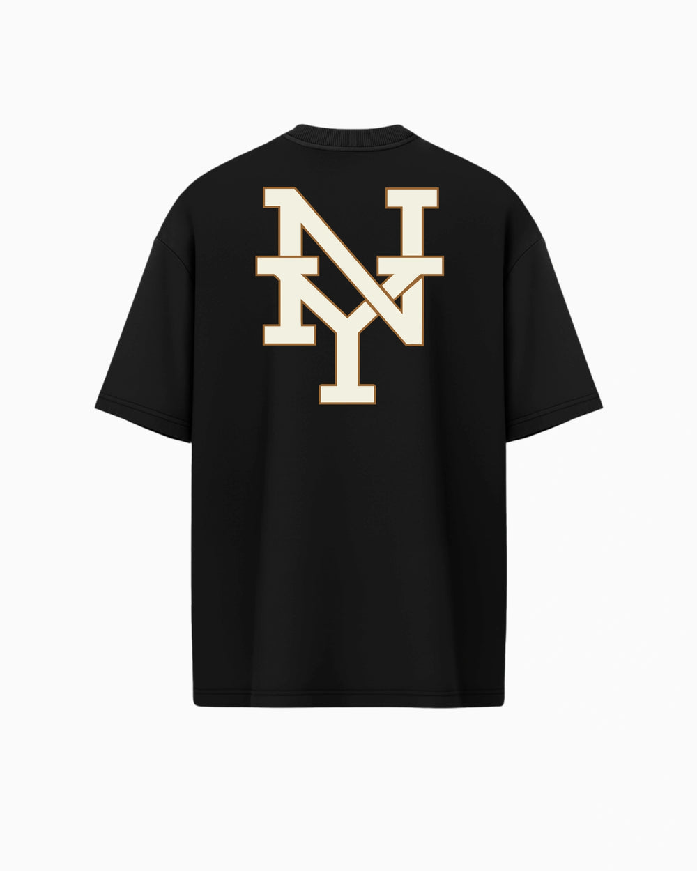 Oversized Graphic Tee New York Varsity NY Black