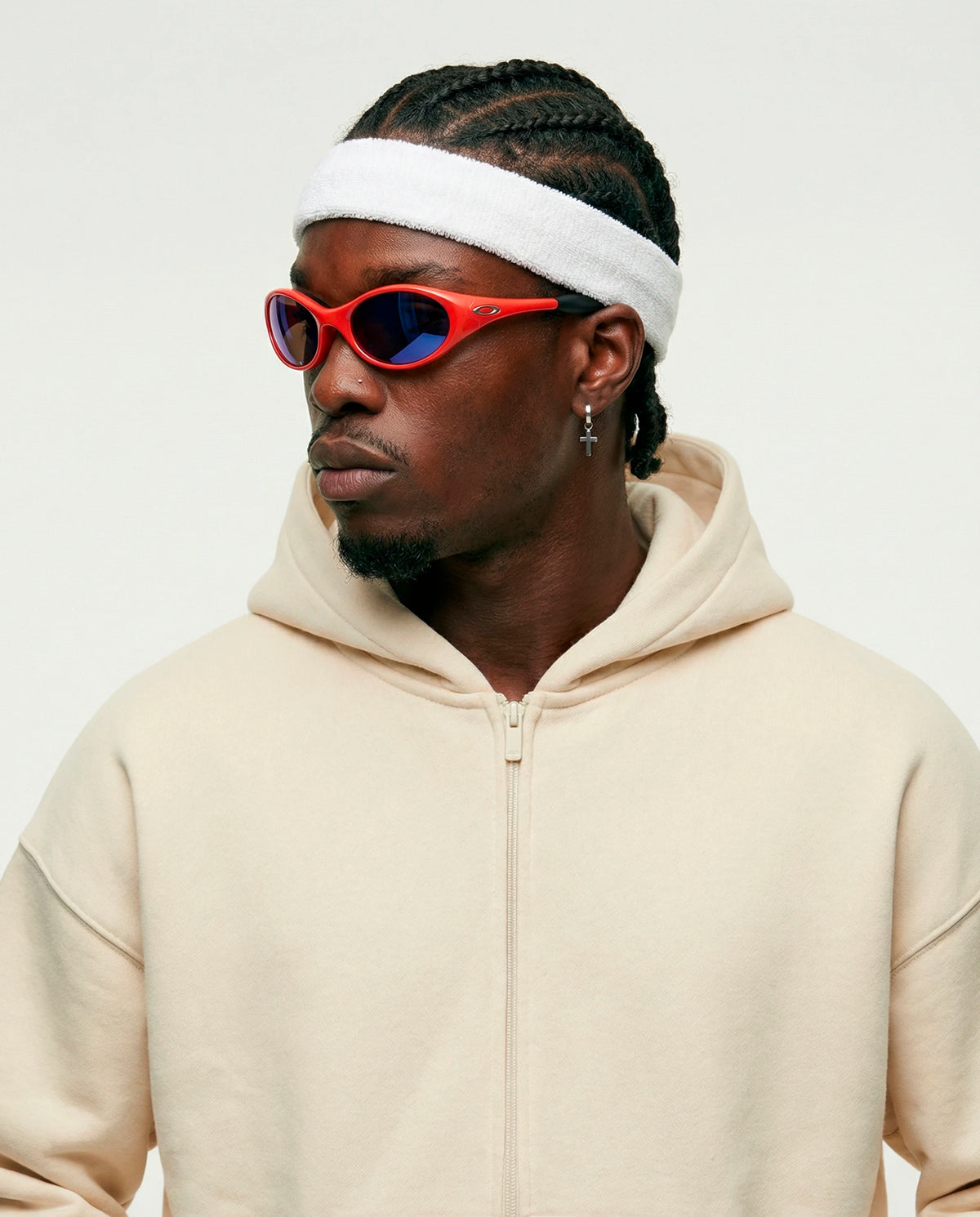 Zip Up Hoodie | Off White Essential