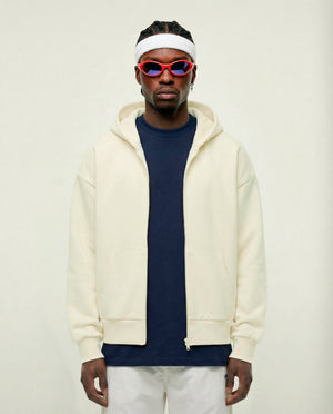 Zip Up Hoodie | Off White Essential